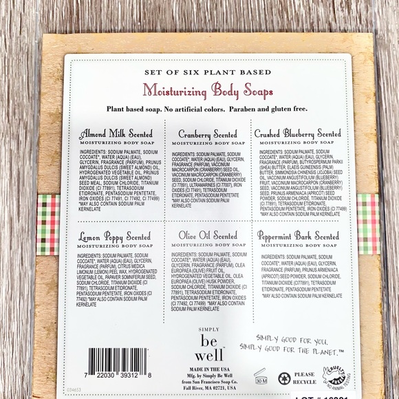 Simply Be Well Set Of 6 Moisturizing Soap Bar Set - Picture 5 of 8